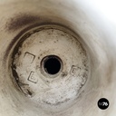 Italian mid-century modern flowerpot by Mangiarotti for Fratelli Brambilla 1970s