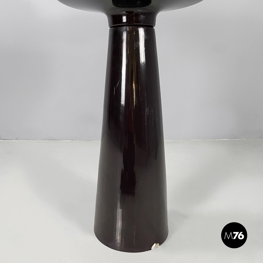 Italian mid-century modern flowerpot by Mangiarotti for Fratelli Brambilla 1970s