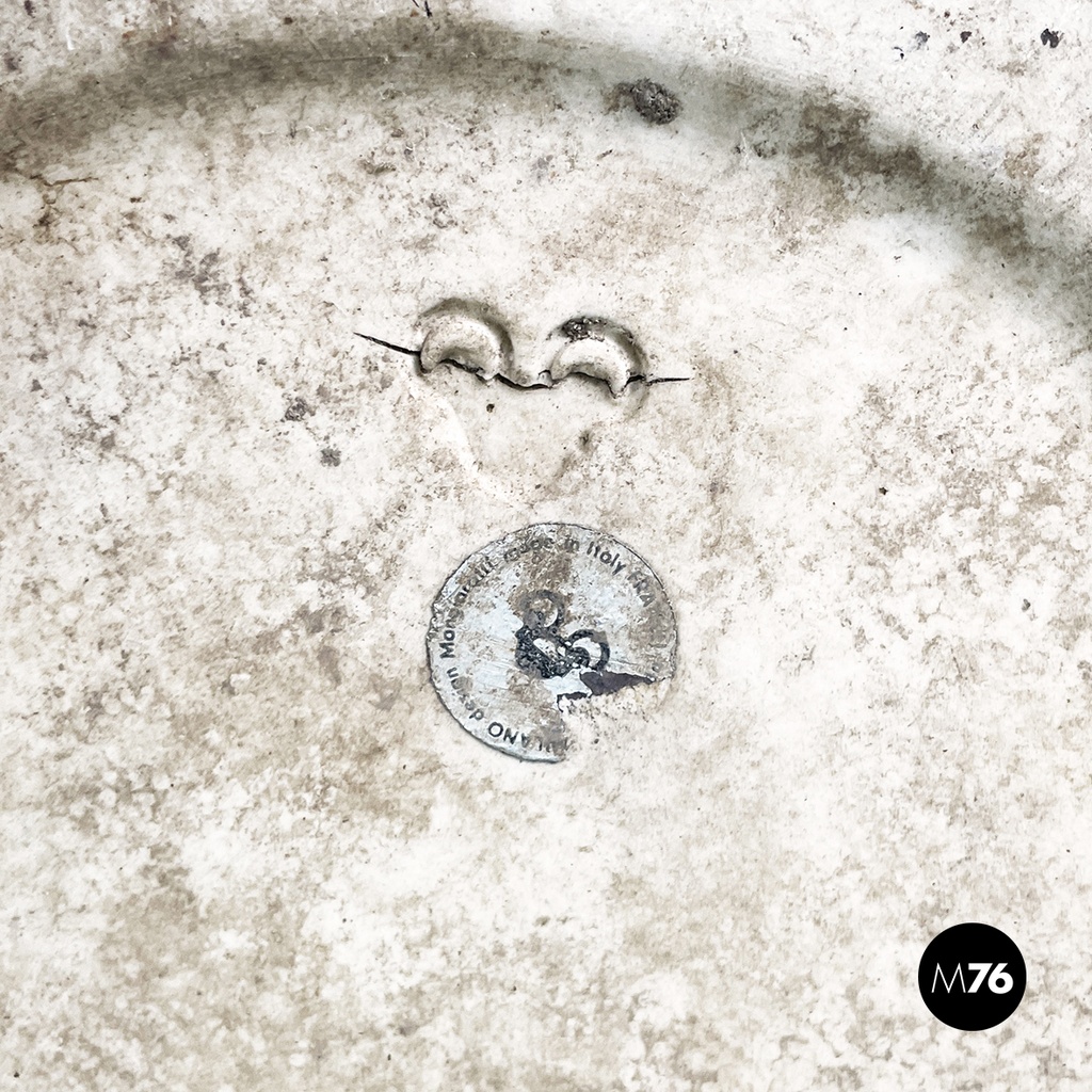 Italian mid-century modern flowerpot by Mangiarotti for Fratelli Brambilla 1970s