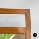 Italian Art Nouveau wooden screen with hand painted human figures, early 1900s