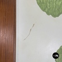 Italian Art Nouveau wooden screen with hand painted human figures, early 1900s