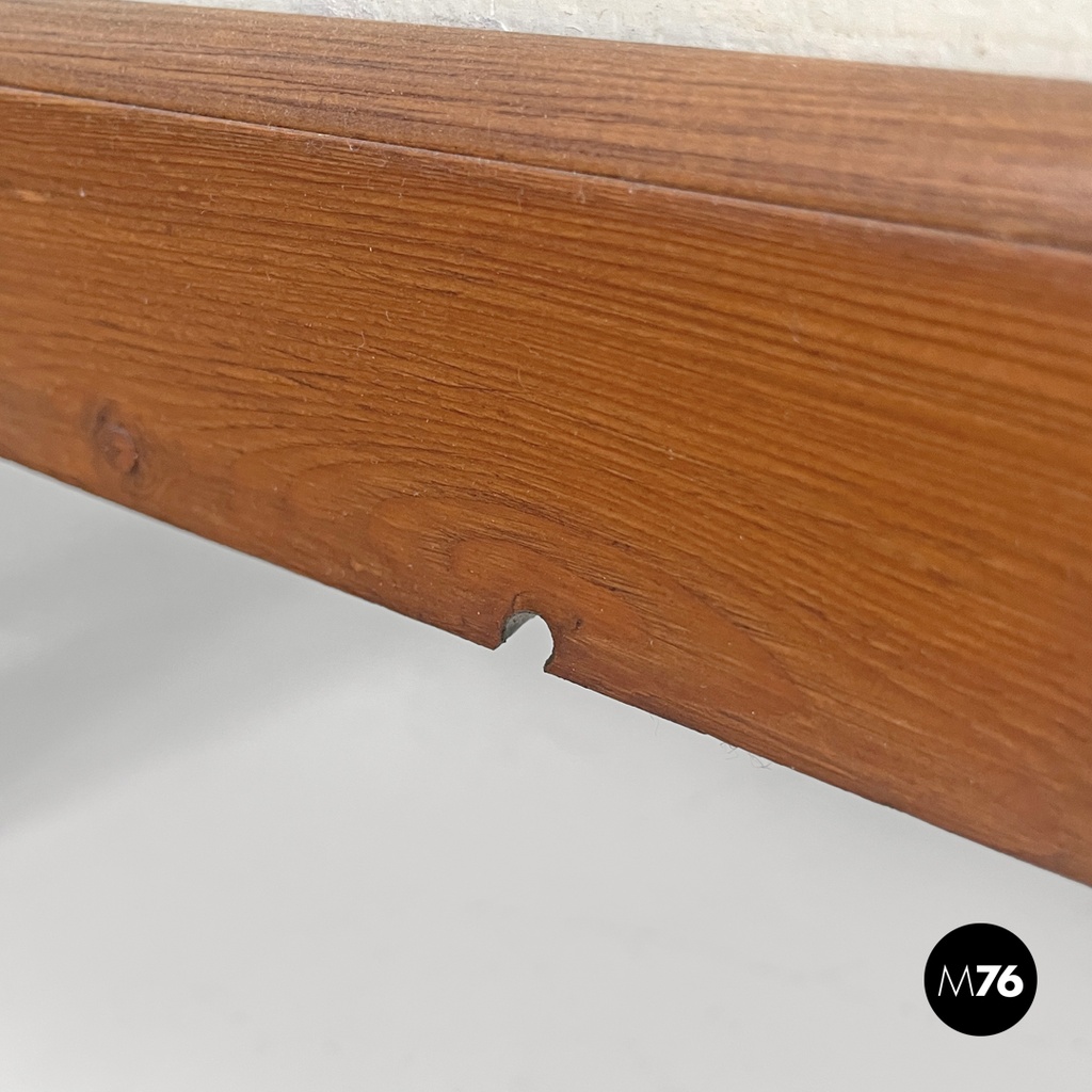 Italian Art Nouveau wooden screen with hand painted human figures, early 1900s