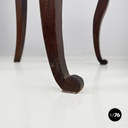 Italian Biedermeier decorated wooden chair and bright green fabric, early 1800s