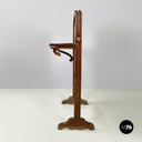 Italian Fire screen in black and white fabric and wood, early 1900s