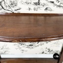 Italian Fire screen in black and white fabric and wood, early 1900s