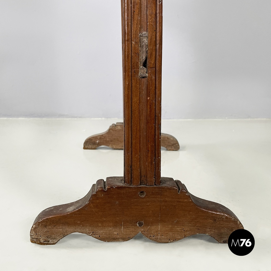 Italian Fire screen in black and white fabric and wood, early 1900s