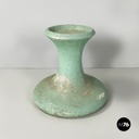Italian mid-century modern Pot holder in aqua green concrete, 1950s