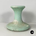 Italian mid-century modern Pot holder in aqua green concrete, 1950s