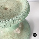 Italian mid-century modern Pot holder in aqua green concrete, 1950s