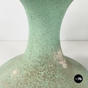 Italian mid-century modern Pot holder in aqua green concrete, 1950s