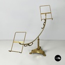 Italian empire style table stand in finely crafted  brass and bronze early 1900s