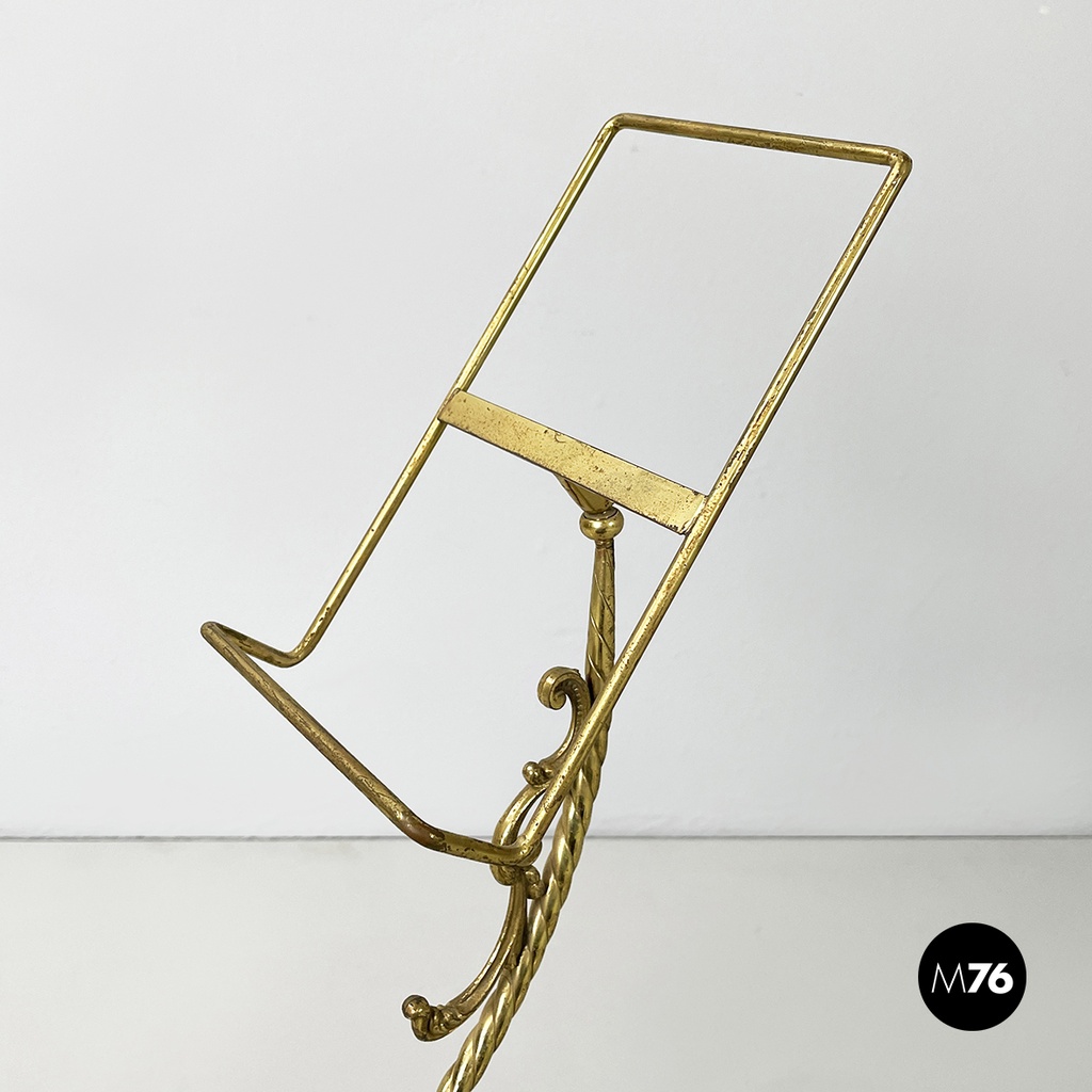 Italian empire style table stand in finely crafted  brass and bronze early 1900s