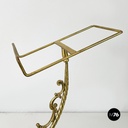 Italian empire style table stand in finely crafted  brass and bronze early 1900s