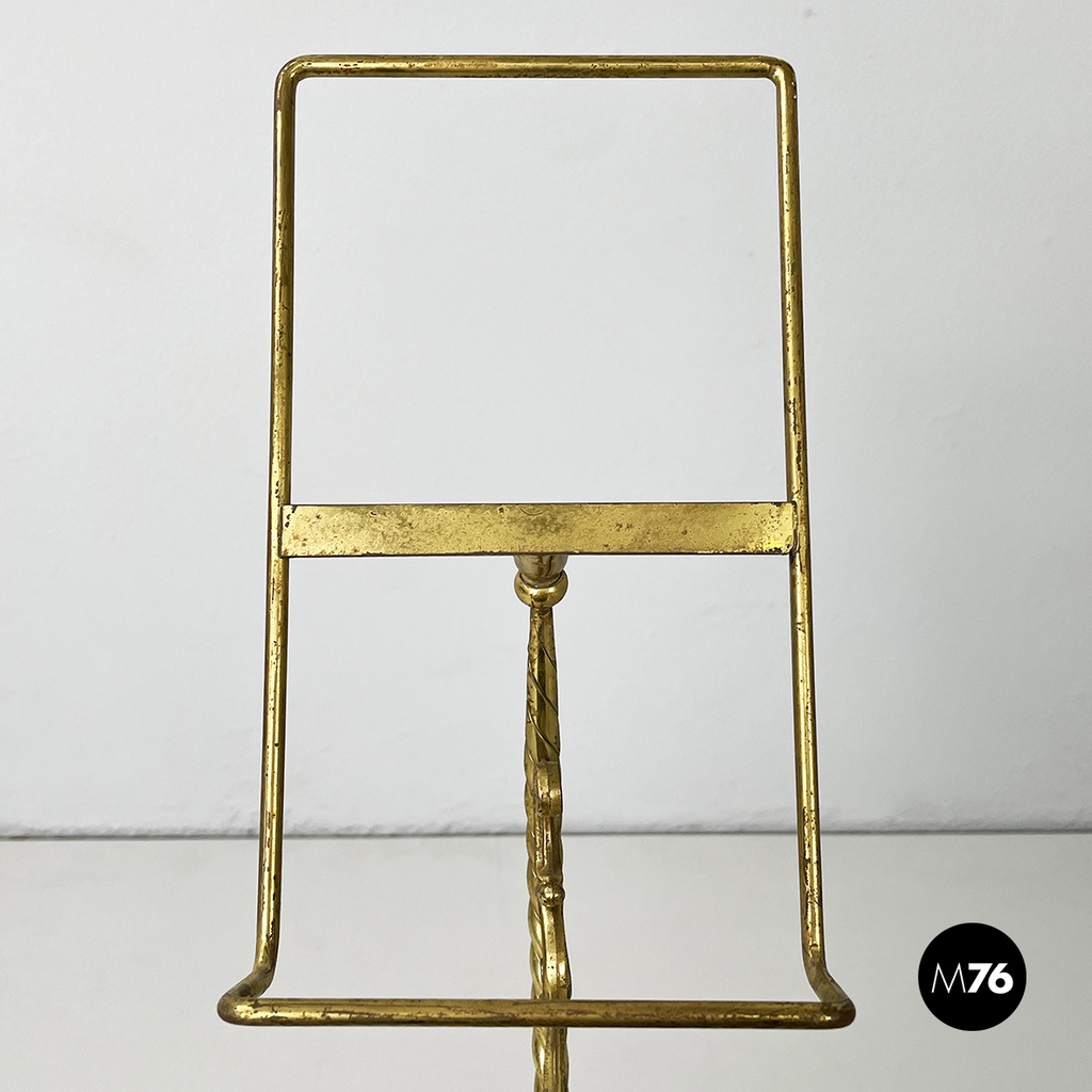 Italian empire style table stand in finely crafted  brass and bronze early 1900s