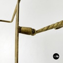 Italian empire style table stand in finely crafted  brass and bronze early 1900s