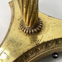 Italian empire style table stand in finely crafted  brass and bronze early 1900s