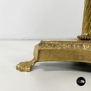 Italian empire style table stand in finely crafted  brass and bronze early 1900s