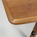 Italian mid-century modern long wooden coffee table with pointed sides, 1960s