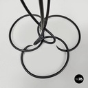 Italian mid-century modern wrought iron in yellow grey enamel coffee table 1950s