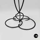 Italian mid-century modern wrought iron coffee table in light blue enamel, 1950s