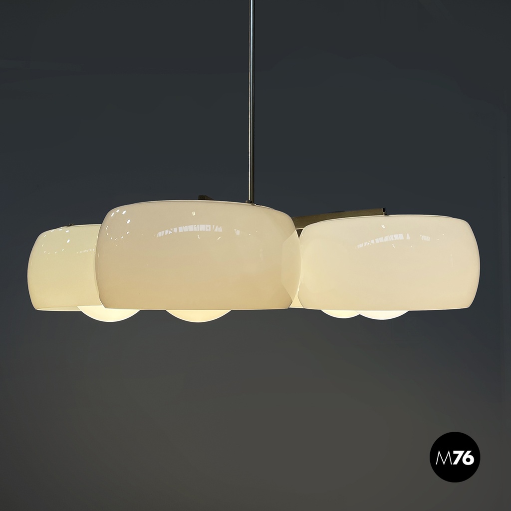 Italian modern Chandelier Pentaclinio by Vico Magistretti for Artemide, 1970s