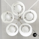 Italian modern Chandelier Pentaclinio by Vico Magistretti for Artemide, 1970s