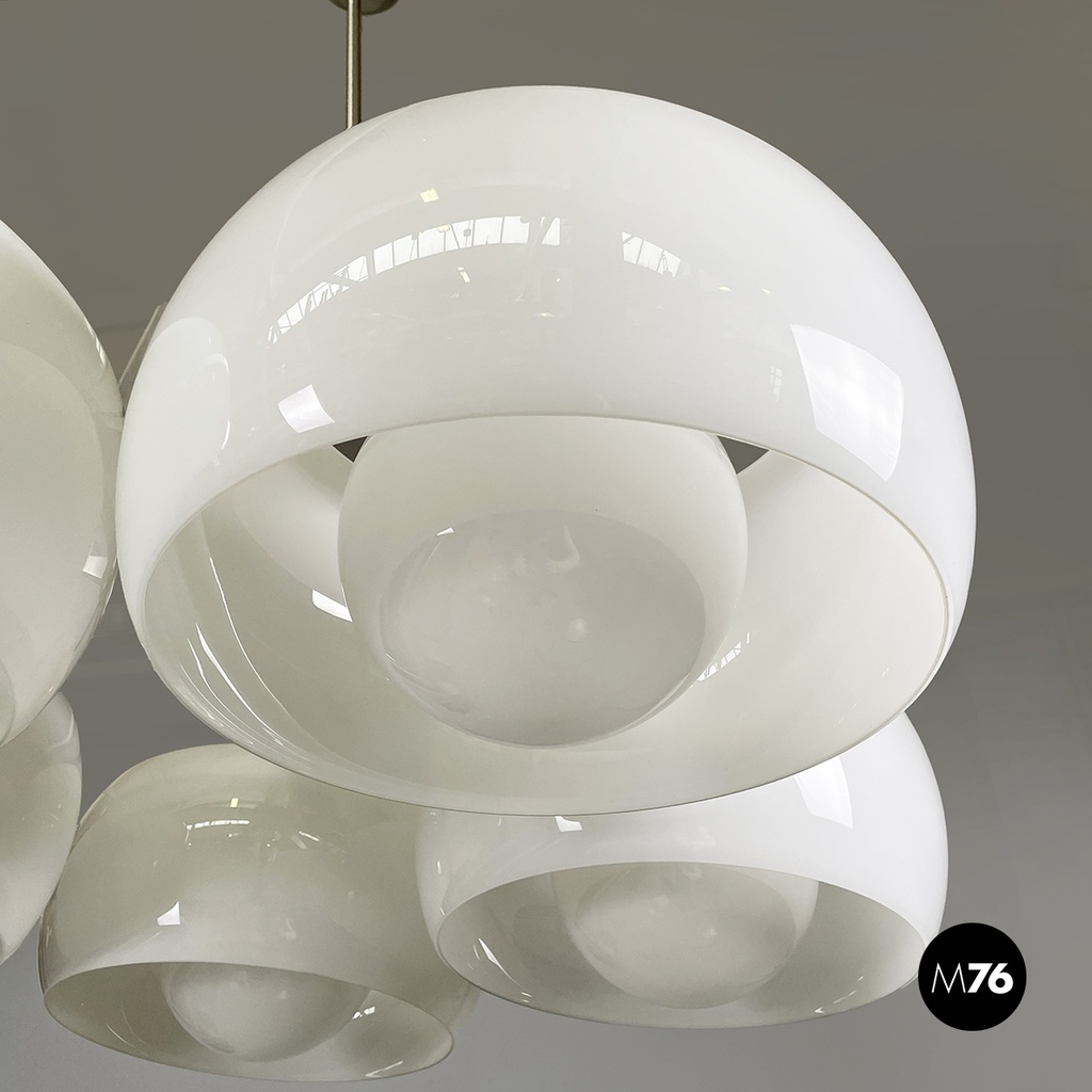 Italian modern Chandelier Pentaclinio by Vico Magistretti for Artemide, 1970s