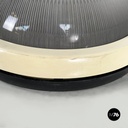 Italian space age Round wall lamps with  molded glass and plastic, 1970s