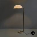 Italian space age Floor lamp in white plastic and metal by Arteluce, 1970s