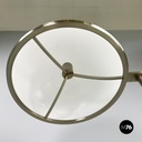 Italian space age Floor lamp in white plastic and metal by Arteluce, 1970s