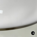 Italian space age Floor lamp in white plastic and metal by Arteluce, 1970s