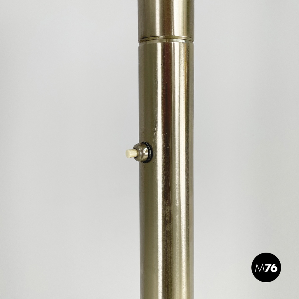 Italian space age Floor lamp in white plastic and metal by Arteluce, 1970s