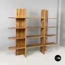 Italian bookcase in wood of different shades by Pools Shop, 1980s