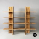 Italian bookcase in wood of different shades by Pools Shop, 1980s