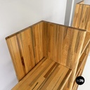 Italian bookcase in wood of different shades by Pools Shop, 1980s