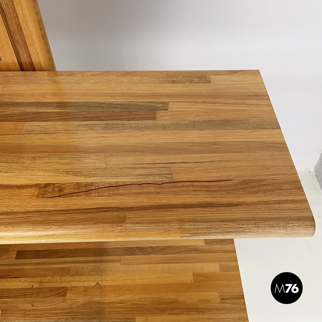 Italian bookcase in wood of different shades by Pools Shop, 1980s