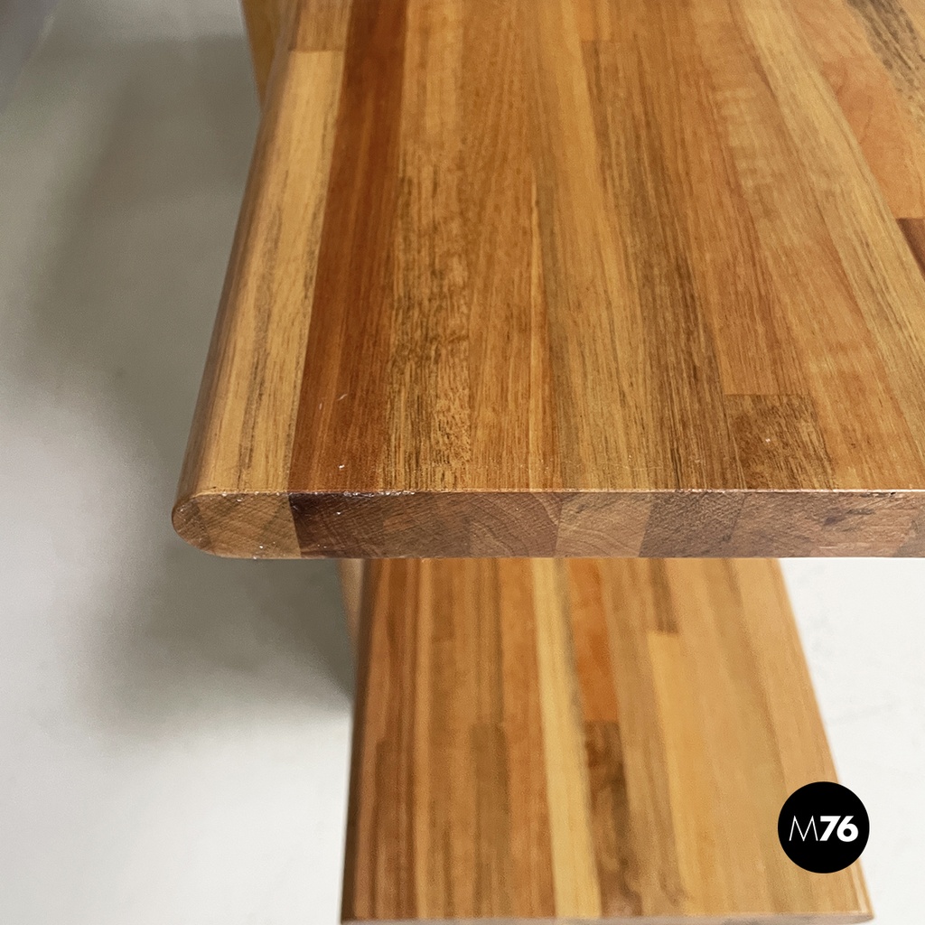 Italian bookcase in wood of different shades by Pools Shop, 1980s