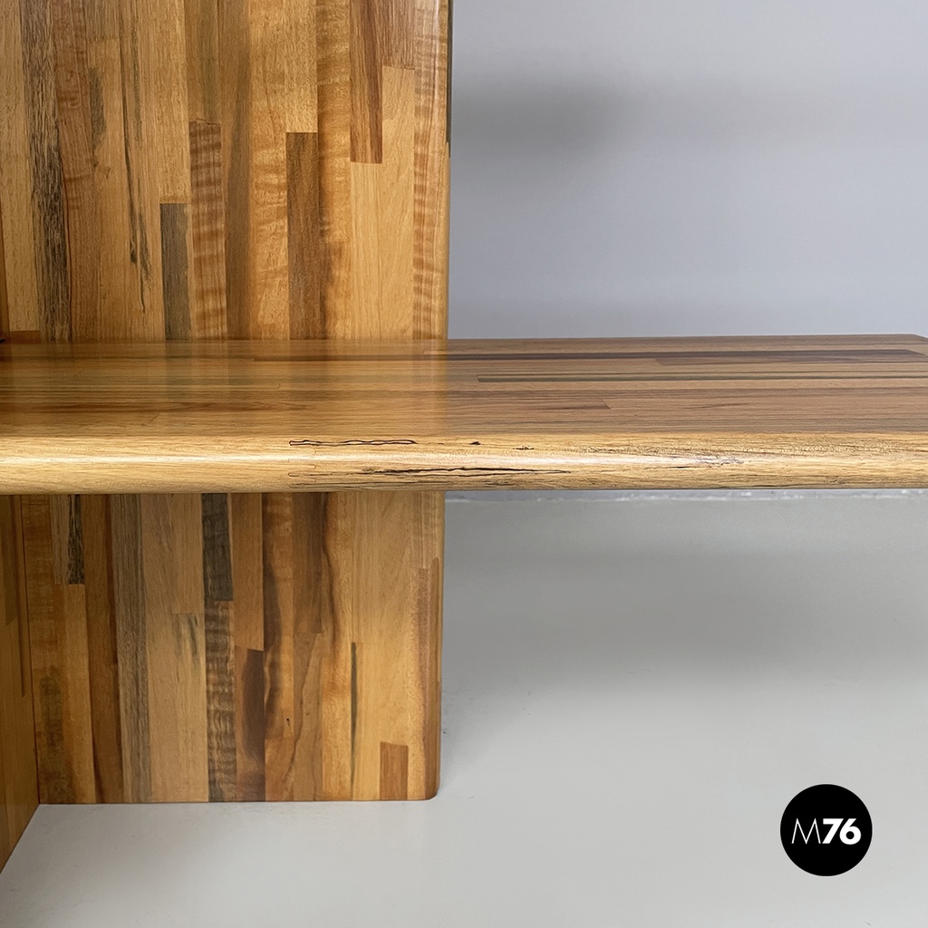 Italian bookcase in wood of different shades by Pools Shop, 1980s