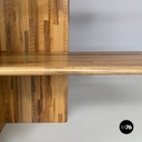 Italian bookcase in wood of different shades by Pools Shop, 1980s