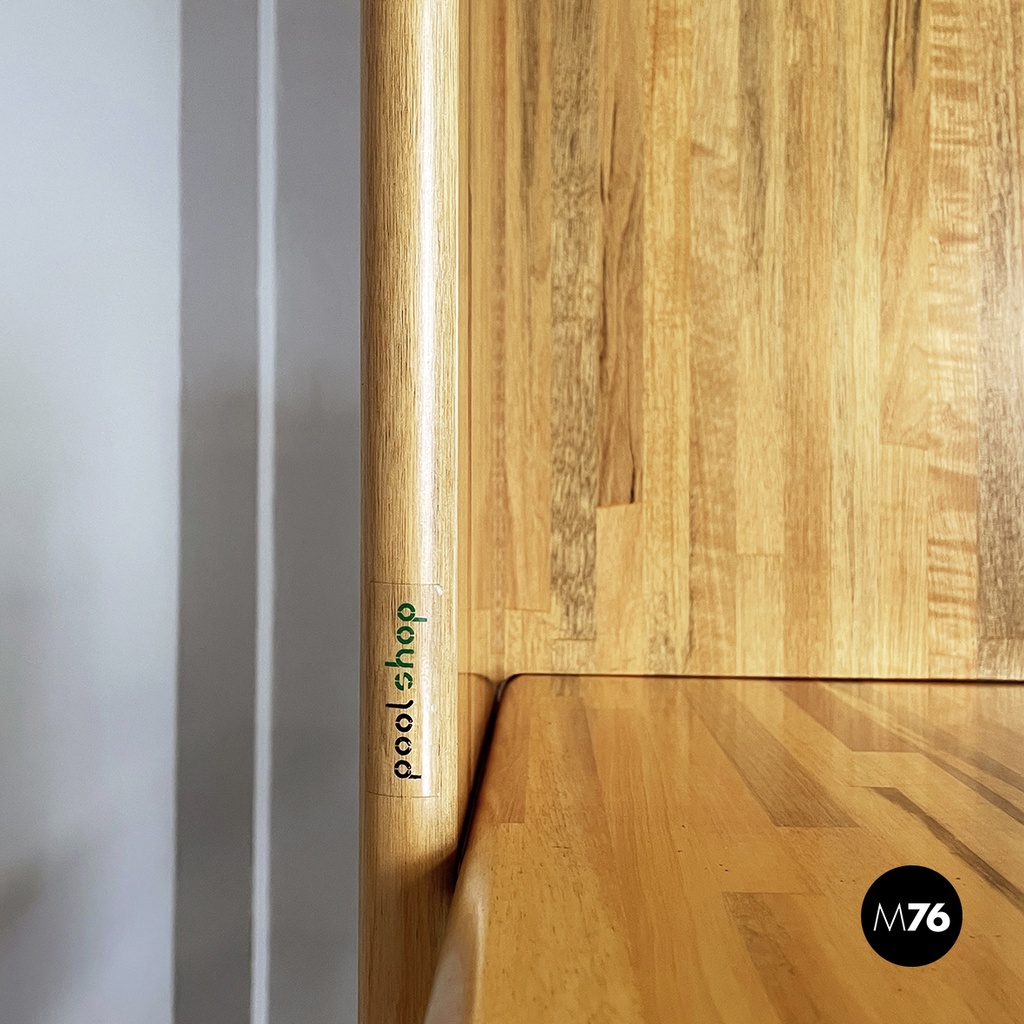 Italian bookcase in wood of different shades by Pools Shop, 1980s