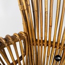 Italian mid-century modern rattan armchair by Antonio Dal Vera, 1960s