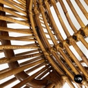 Italian mid-century modern rattan armchair by Antonio Dal Vera, 1960s