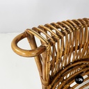 Italian mid-century modern rattan armchair by Antonio Dal Vera, 1960s