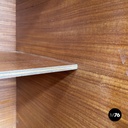 Italian mid-century modern two doors wooden sideboard with brass handles, 1960s