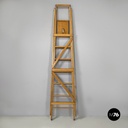 Italian mid-century modern wooden staircase by Fabbrica Scale Alberti, 1960s