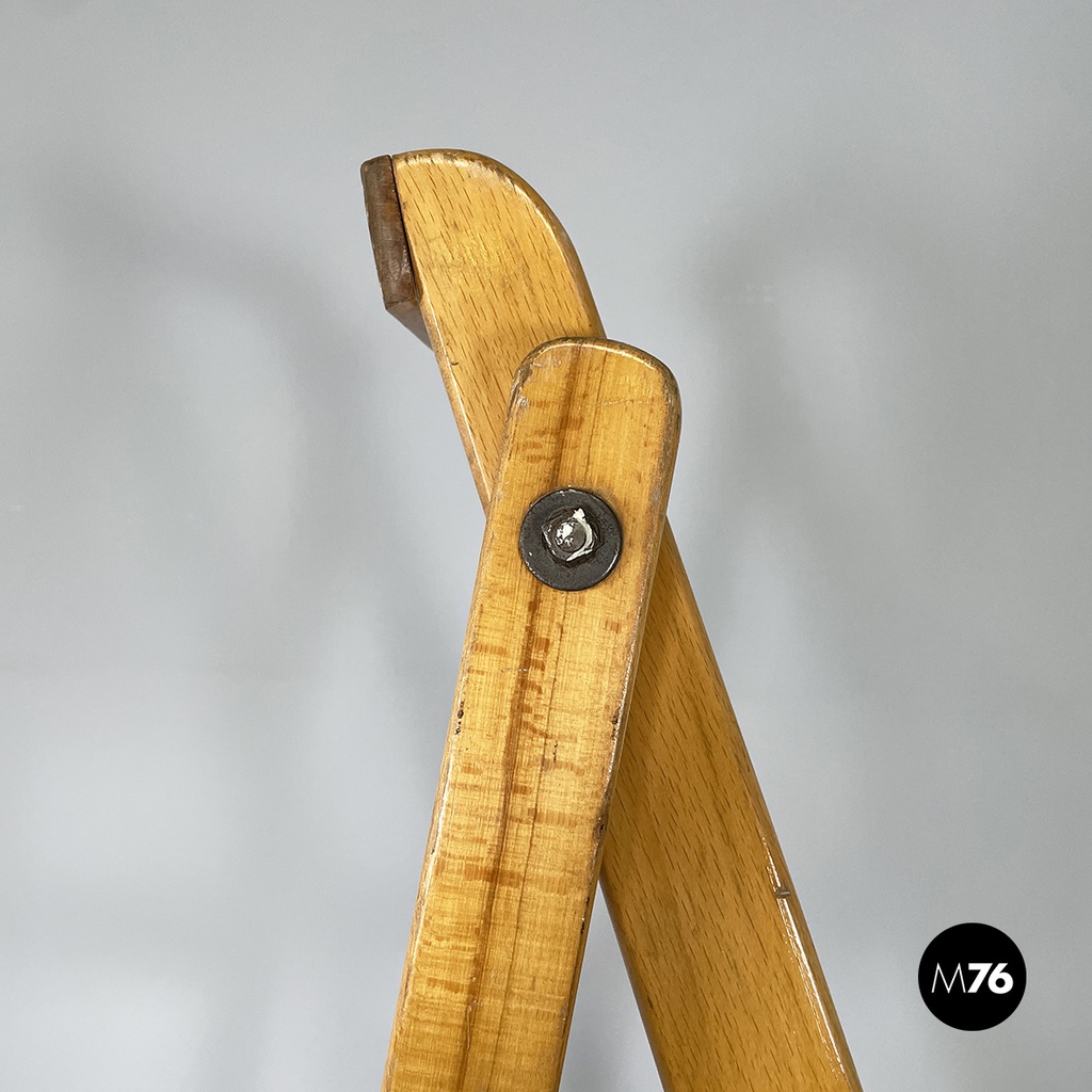 Italian mid-century modern wooden staircase by Fabbrica Scale Alberti, 1960s