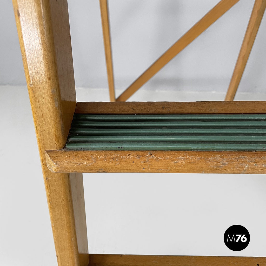 Italian mid-century modern wooden staircase by Fabbrica Scale Alberti, 1960s