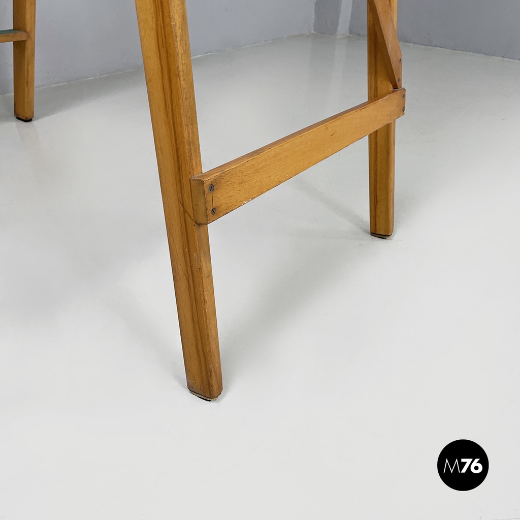 Italian mid-century modern wooden staircase by Fabbrica Scale Alberti, 1960s