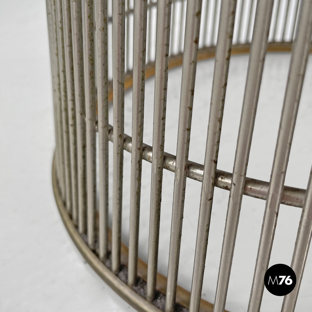 American modern round wood top coffee tables by Warren Platner for Knoll, 1970s