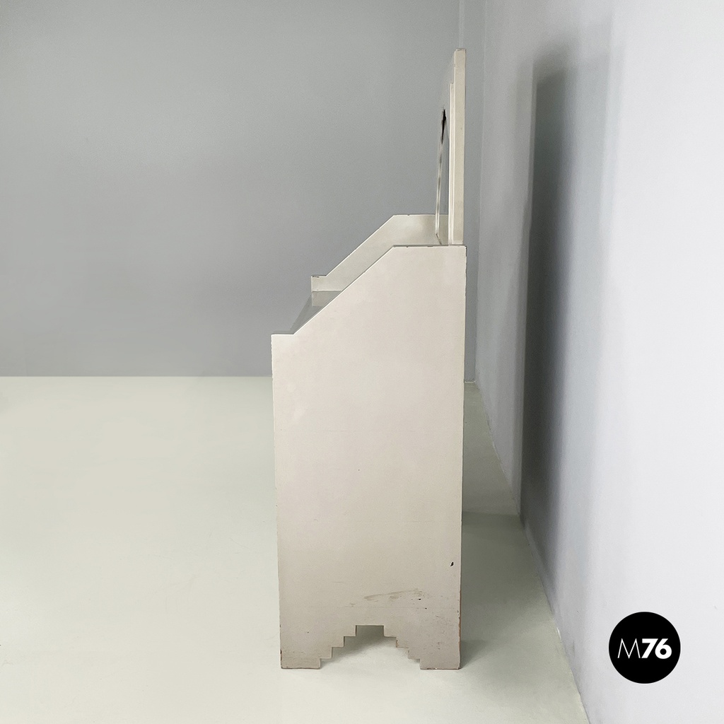 Italian Console with mirror by Gino Maggioni Atelier Borsani Varedo, 1920-1930s